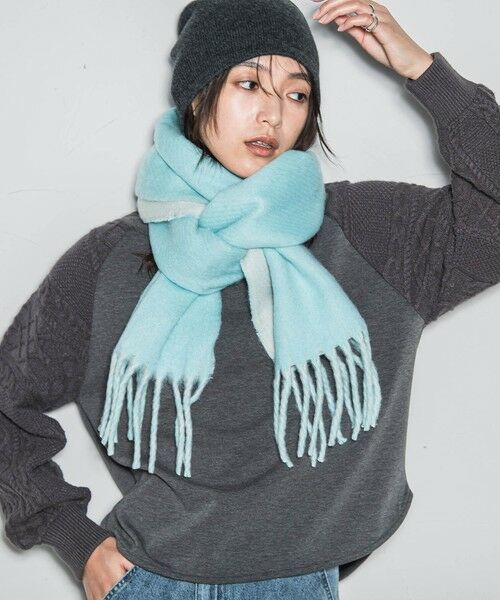 MAYSON GREY / メイソングレイ マフラー・ショール・スヌード・ストール | リバーシブルブークレストール | 詳細9