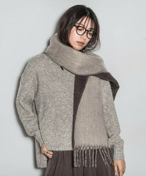 MAYSON GREY / メイソングレイ マフラー・ショール・スヌード・ストール | リバーシブルブークレストール | 詳細12