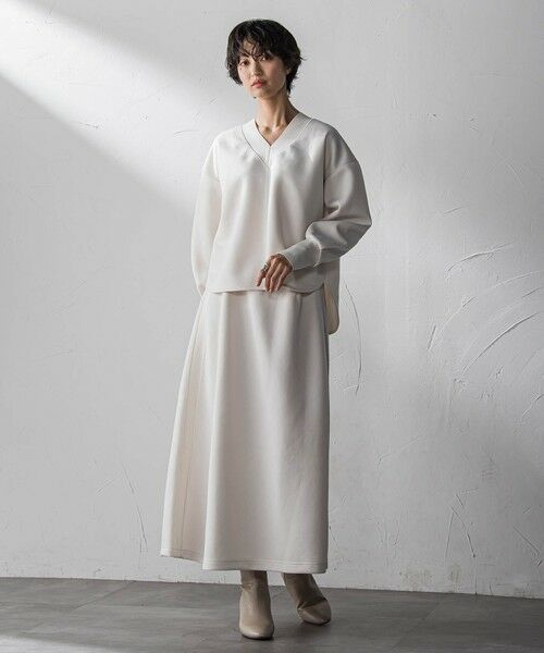 MAYSON GREY / メイソングレイ ロング・マキシ丈ワンピース | 軽量ボンディングスカートセットアップ≪洗濯機で洗える≫ | 詳細5