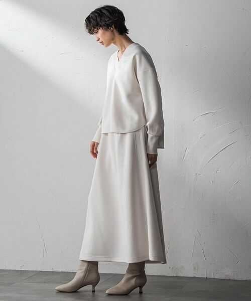 MAYSON GREY / メイソングレイ ロング・マキシ丈ワンピース | 軽量ボンディングスカートセットアップ≪洗濯機で洗える≫ | 詳細6