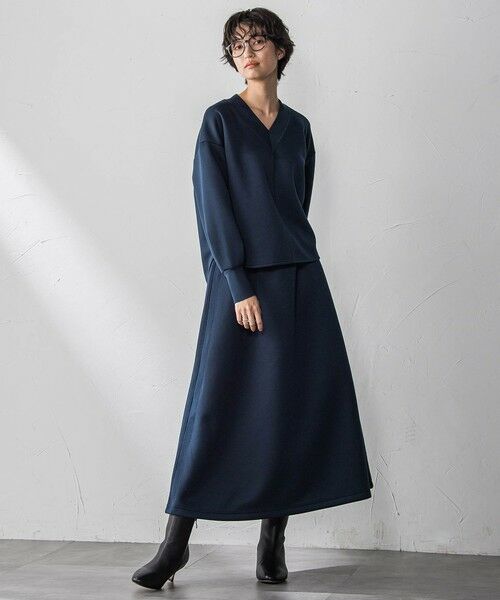 MAYSON GREY / メイソングレイ ロング・マキシ丈ワンピース | 軽量ボンディングスカートセットアップ≪洗濯機で洗える≫ | 詳細12