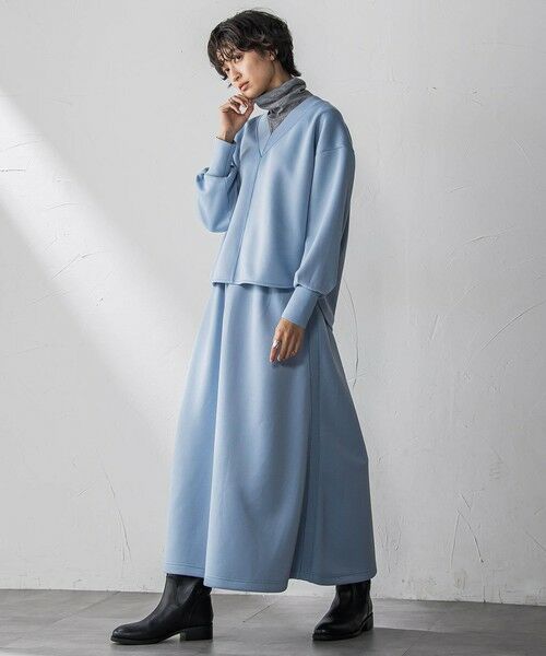 MAYSON GREY / メイソングレイ ロング・マキシ丈ワンピース | 軽量ボンディングスカートセットアップ≪洗濯機で洗える≫ | 詳細21