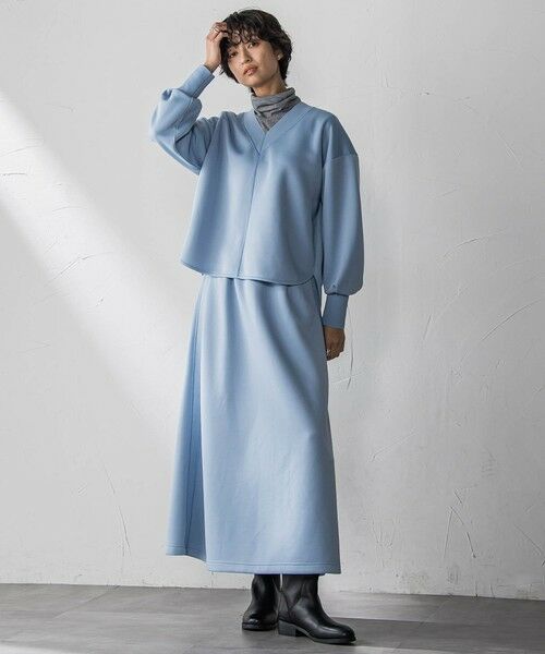 MAYSON GREY / メイソングレイ ロング・マキシ丈ワンピース | 軽量ボンディングスカートセットアップ≪洗濯機で洗える≫ | 詳細22