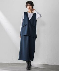 MAYSON GREY / メイソングレイ ロング・マキシ丈ワンピース | 軽量ボンディング3ピーススカートセットアップ≪洗濯機で洗える≫