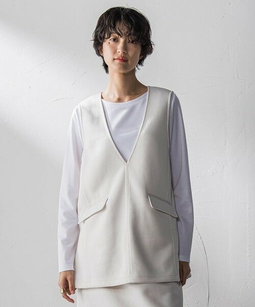 MAYSON GREY / メイソングレイ ロング・マキシ丈ワンピース | 軽量ボンディング3ピーススカートセットアップ≪洗濯機で洗える≫ | 詳細1