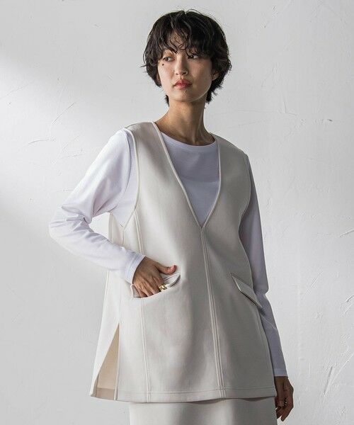 MAYSON GREY / メイソングレイ ロング・マキシ丈ワンピース | 軽量ボンディング3ピーススカートセットアップ≪洗濯機で洗える≫ | 詳細2