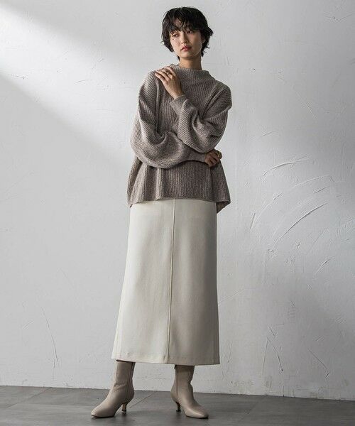 MAYSON GREY / メイソングレイ ロング・マキシ丈ワンピース | 軽量ボンディング3ピーススカートセットアップ≪洗濯機で洗える≫ | 詳細9