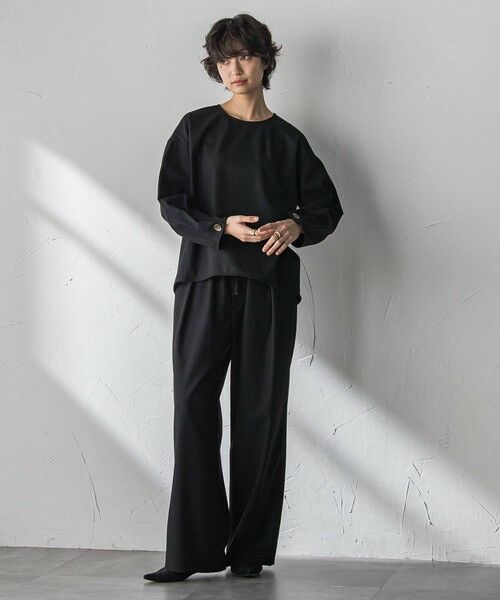 MAYSON GREY / メイソングレイ その他パンツ | 【叶えるSET UP】起毛イージーワイドパンツ≪手洗い可能≫ | 詳細8