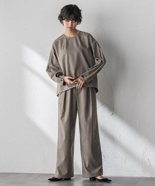 MAYSON GREY / メイソングレイ その他パンツ | 【叶えるSET UP】起毛イージーワイドパンツ≪手洗い可能≫ | 詳細12