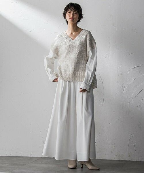 MAYSON GREY / メイソングレイ その他パンツ | シャンブレーイージーキュロットパンツ≪手洗い可能≫ | 詳細4