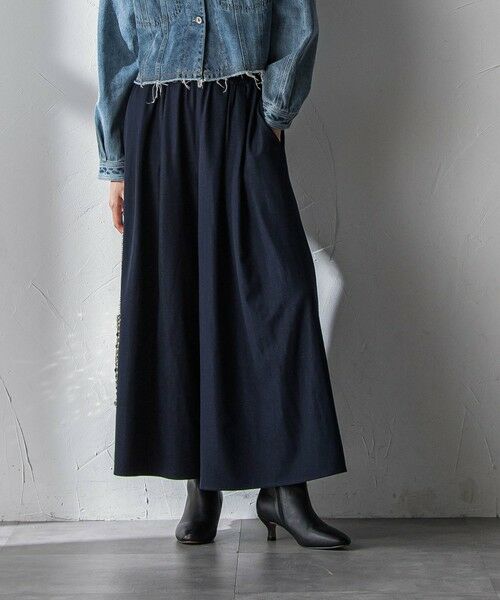 MAYSON GREY / メイソングレイ その他パンツ | シャンブレーイージーキュロットパンツ≪手洗い可能≫（ネイビー）