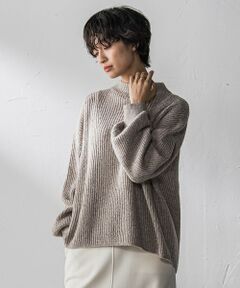 MAYSON GREY / メイソングレイ ニット・セーター | ラメリブボトルネックニット≪手洗い可能≫