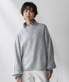MAYSON GREY / メイソングレイ ニット・セーター | ラメリブボトルネックニット≪手洗い可能≫
