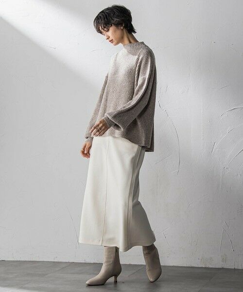 MAYSON GREY / メイソングレイ ニット・セーター | ラメリブボトルネックニット≪手洗い可能≫ | 詳細8