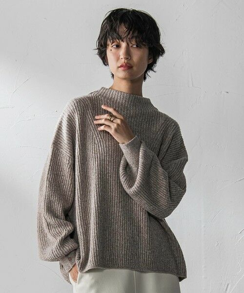 MAYSON GREY / メイソングレイ ニット・セーター | ラメリブボトルネックニット≪手洗い可能≫ | 詳細6