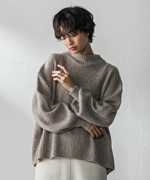 MAYSON GREY / メイソングレイ ニット・セーター | ラメリブボトルネックニット≪手洗い可能≫ | 詳細7