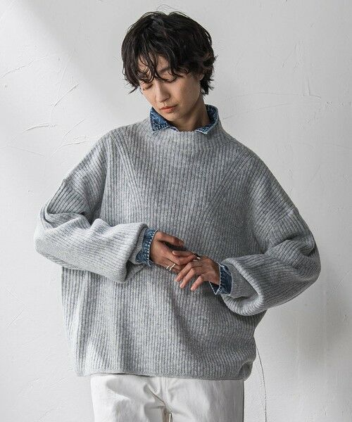 MAYSON GREY / メイソングレイ ニット・セーター | ラメリブボトルネックニット≪手洗い可能≫ | 詳細11
