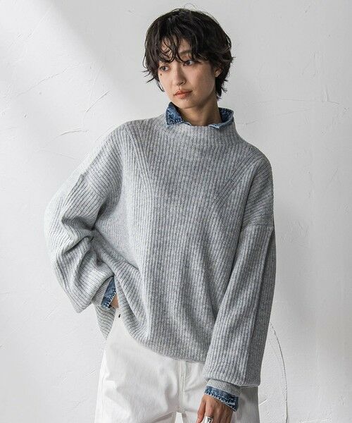 MAYSON GREY / メイソングレイ ニット・セーター | ラメリブボトルネックニット≪手洗い可能≫ | 詳細12