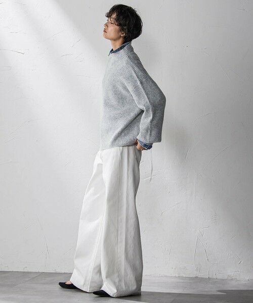 MAYSON GREY / メイソングレイ ニット・セーター | ラメリブボトルネックニット≪手洗い可能≫ | 詳細15