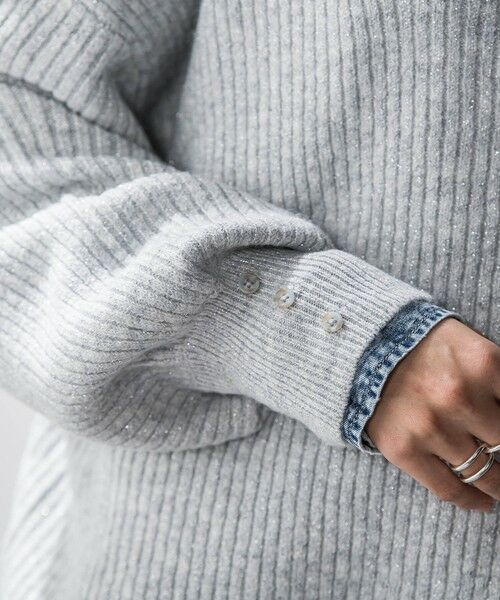 MAYSON GREY / メイソングレイ ニット・セーター | ラメリブボトルネックニット≪手洗い可能≫ | 詳細17