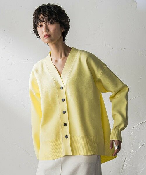 MAYSON GREY / メイソングレイ カーディガン・ボレロ | スポンディッシュVネックニットカーディガン（イエロー）