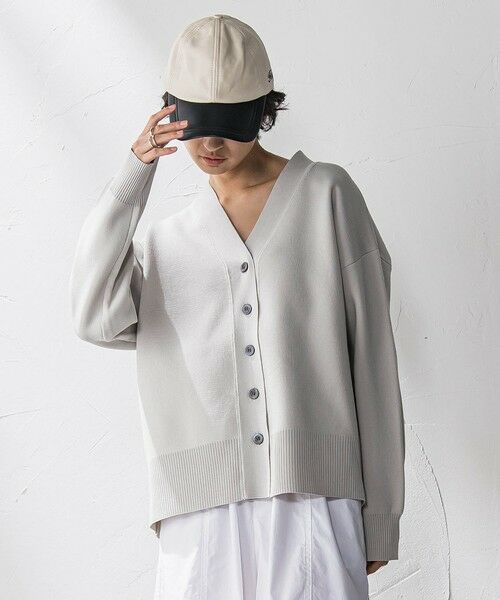 MAYSON GREY / メイソングレイ カーディガン・ボレロ | スポンディッシュVネックニットカーディガン（ベージュ）