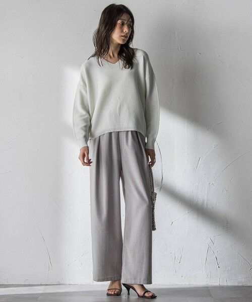 MAYSON GREY / メイソングレイ ニット・セーター | Vネックラメガーターニットプルオーバー≪手洗い可能≫ | 詳細5