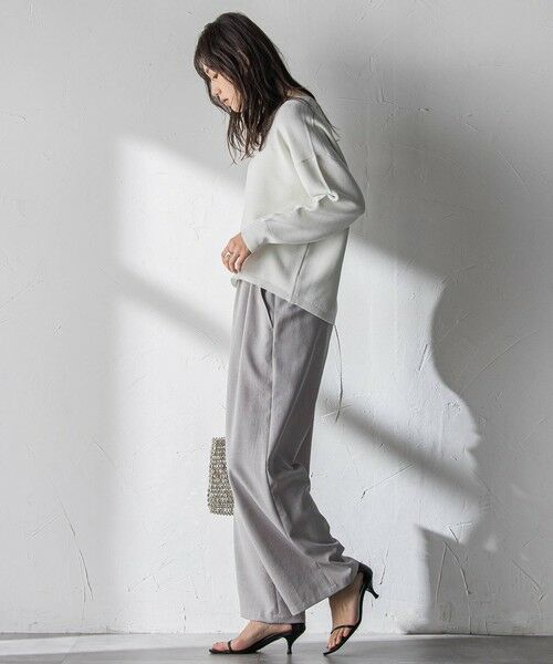 MAYSON GREY / メイソングレイ ニット・セーター | Vネックラメガーターニットプルオーバー≪手洗い可能≫ | 詳細6