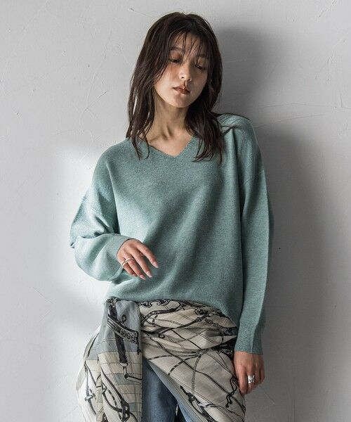 MAYSON GREY / メイソングレイ ニット・セーター | Vネックラメガーターニットプルオーバー≪手洗い可能≫ | 詳細11