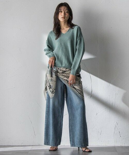 MAYSON GREY / メイソングレイ ニット・セーター | Vネックラメガーターニットプルオーバー≪手洗い可能≫ | 詳細13