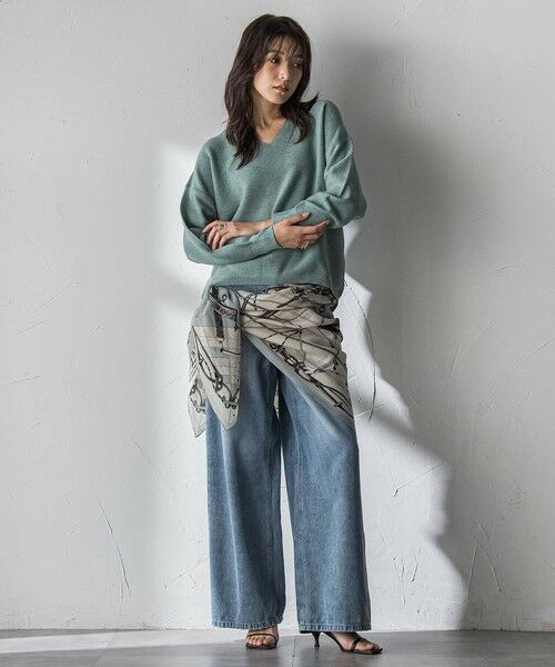 MAYSON GREY / メイソングレイ ニット・セーター | Vネックラメガーターニットプルオーバー≪手洗い可能≫ | 詳細14