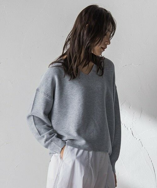 MAYSON GREY / メイソングレイ ニット・セーター | Vネックラメガーターニットプルオーバー≪手洗い可能≫ | 詳細24