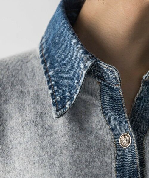 MAYSON GREY / メイソングレイ ニット・セーター | デニムレイヤード風カーディガン≪手洗い可能≫ | 詳細11