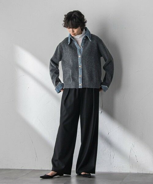 MAYSON GREY / メイソングレイ ニット・セーター | デニムレイヤード風カーディガン≪手洗い可能≫ | 詳細15