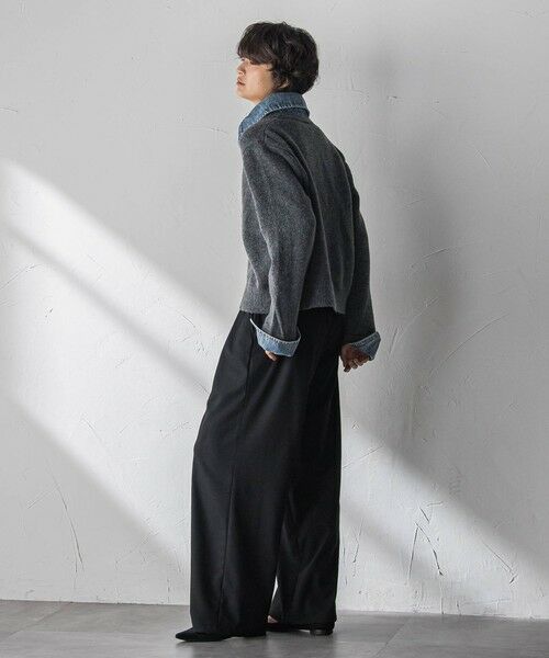 MAYSON GREY / メイソングレイ ニット・セーター | デニムレイヤード風カーディガン≪手洗い可能≫ | 詳細16