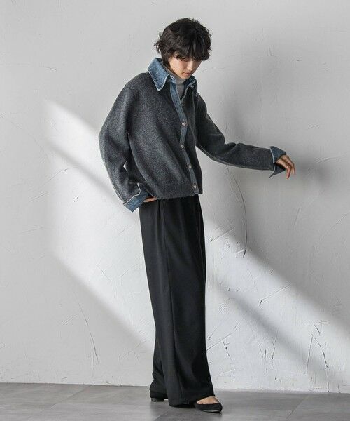 MAYSON GREY / メイソングレイ ニット・セーター | デニムレイヤード風カーディガン≪手洗い可能≫ | 詳細17