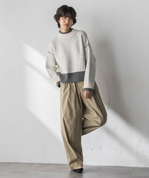 MAYSON GREY / メイソングレイ ニット・セーター | 【WEB限定】ハイネック配色ニット≪手洗い可能≫ | 詳細4