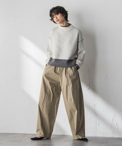 MAYSON GREY / メイソングレイ ニット・セーター | 【WEB限定】ハイネック配色ニット≪手洗い可能≫ | 詳細5