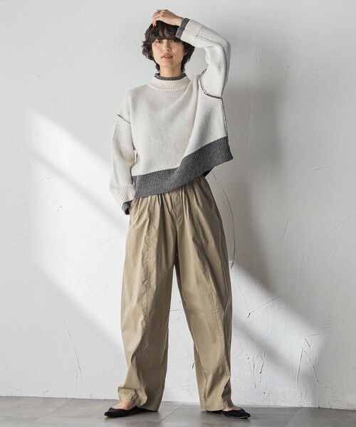 MAYSON GREY / メイソングレイ ニット・セーター | 【WEB限定】ハイネック配色ニット≪手洗い可能≫ | 詳細7