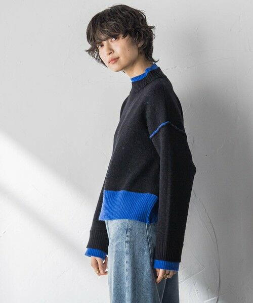 MAYSON GREY / メイソングレイ ニット・セーター | 【WEB限定】ハイネック配色ニット≪手洗い可能≫ | 詳細9