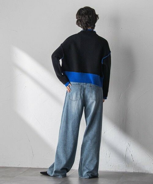 MAYSON GREY / メイソングレイ ニット・セーター | 【WEB限定】ハイネック配色ニット≪手洗い可能≫ | 詳細14