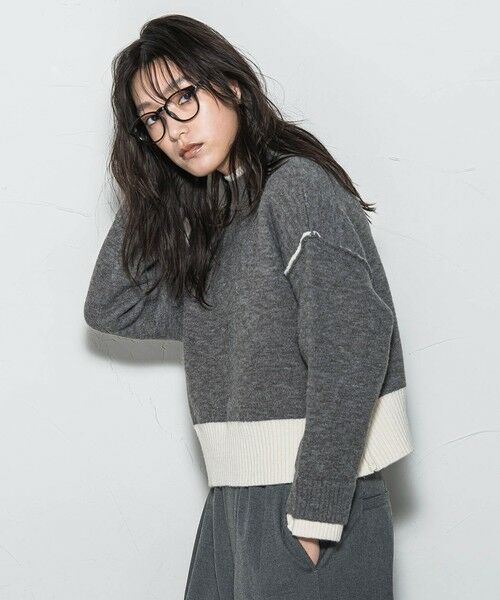 MAYSON GREY / メイソングレイ ニット・セーター | 【WEB限定】ハイネック配色ニット≪手洗い可能≫ | 詳細25