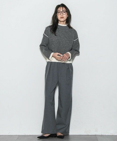 MAYSON GREY / メイソングレイ ニット・セーター | 【WEB限定】ハイネック配色ニット≪手洗い可能≫ | 詳細26
