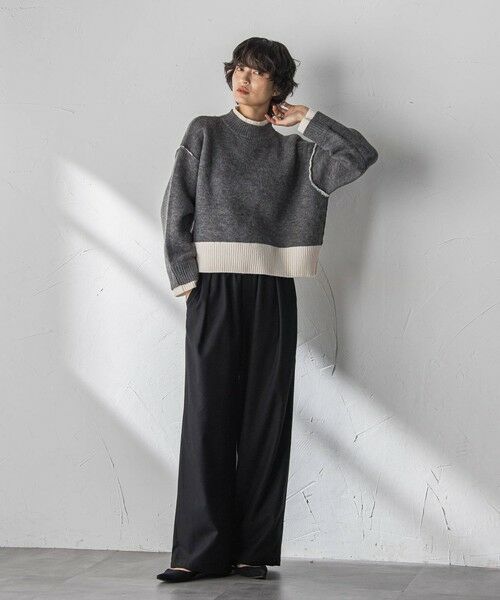 MAYSON GREY / メイソングレイ ニット・セーター | 【WEB限定】ハイネック配色ニット≪手洗い可能≫ | 詳細20