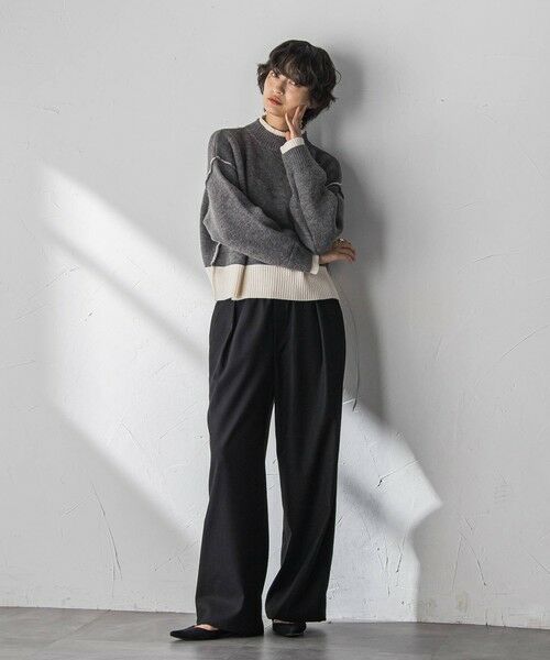 MAYSON GREY / メイソングレイ ニット・セーター | 【WEB限定】ハイネック配色ニット≪手洗い可能≫ | 詳細23