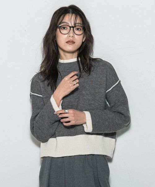 MAYSON GREY / メイソングレイ ニット・セーター | 【WEB限定】ハイネック配色ニット≪手洗い可能≫ | 詳細24