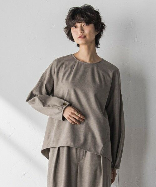 MAYSON GREY / メイソングレイ シャツ・ブラウス | 【叶えるSET UP】起毛フォルムスリーブブラウス≪手洗い可能≫ | 詳細7