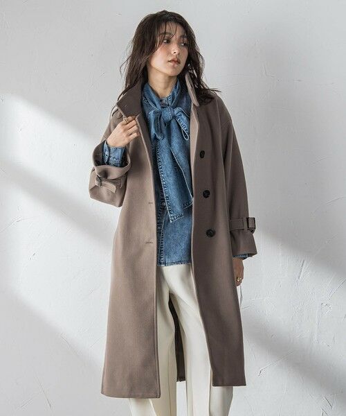 MAYSON GREY / メイソングレイ ダッフルコート | フェイクウールスタンドカラーコート | 詳細1