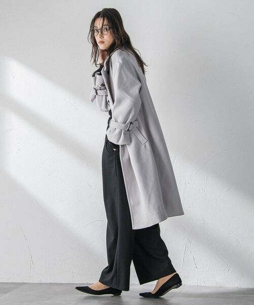 MAYSON GREY / メイソングレイ ダッフルコート | フェイクウールスタンドカラーコート | 詳細12