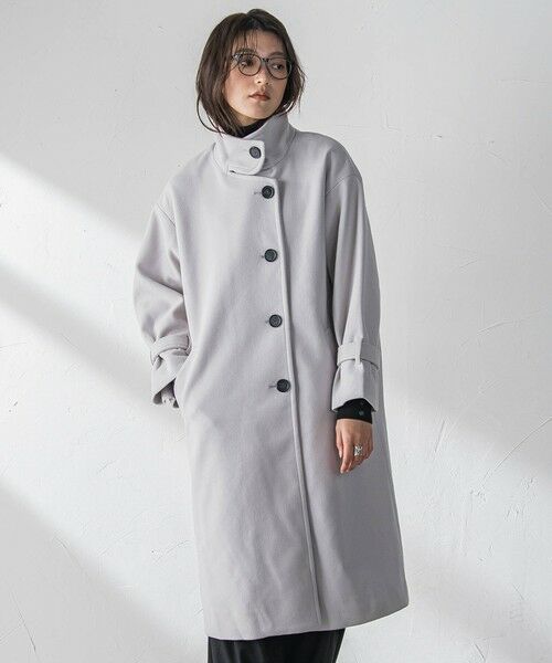 MAYSON GREY / メイソングレイ ダッフルコート | フェイクウールスタンドカラーコート | 詳細14